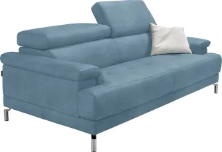 Egoitaliano 2,5-Sitzer "Soul, Design und Sitzkomfort auf hohem Niveau, tolle Details" inkl. Kopfteilverstellung für noch mehr Komfort, Designfuß