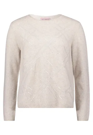 betty barclay - so cosy - - Feinstrickpullover light beige melange - Gr. - 40