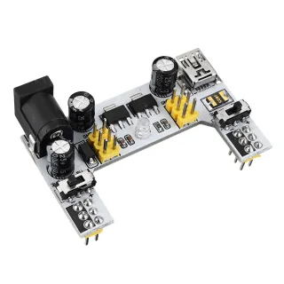 20Pcs MB102 2 Channel 3.3V 5V Breadboard Power Supply Module White Breadboard Dedicated Power Module MB-102 Solderless B