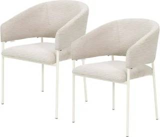 TOM TAILOR HOME Armlehnstuhl "EMBRACE ARMCHAIR" (Set) 2 Stk.Esszimmerstuhl, mit Armlehnen, 4-Fußgestell, Rückenausschnitt