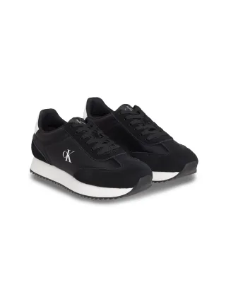 Calvin Klein Jeans Sneaker "RUNNER LACEUP MG NYLON MIX" Schnürschuh, Halbschuh, Runner-Sneaker mit seitlichem CK-Logo