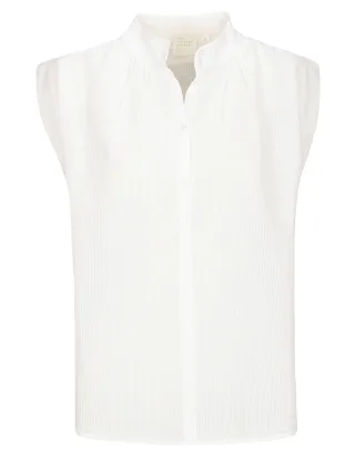 THE FASHION PEOPLE - Structured blouse sleeveless bright white - Gr. - 44