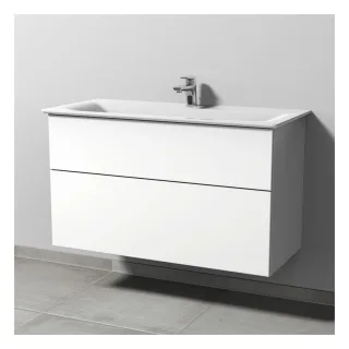 Sanipa 3way Waschtischunterbau zu Ideal Standard Connect Air Waschtisch mit 2 Auszügen, Anthrazit-Ma SM64322