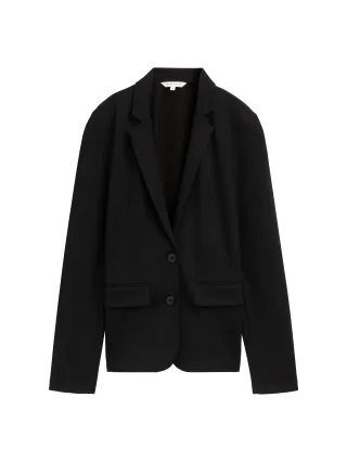 Tom Tailor - Kurzblazer aus Jersey deep black - Gr. - S