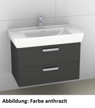 Artiqua 415 Waschtischunterschrank für Pro A 813956 Weiß Hochglanz Select, 415-WU2L-L28-7160-125 415-WU2L-L28-7160-125
