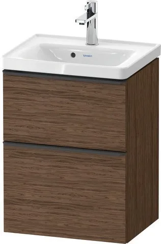 Duravit D-Neo Waschtischunterbau wandhängend Nussbaum dunkel Matt 484x372x625 mm - DE43500BD210000 DE43500BD210000