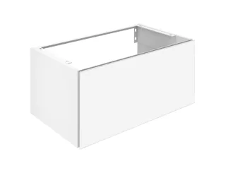 Keuco Waschtischunterschrank X-Line, 1 Frt-Auszug weiß/Glas weiß, 800x400x490mm, 33161300000 33161300000