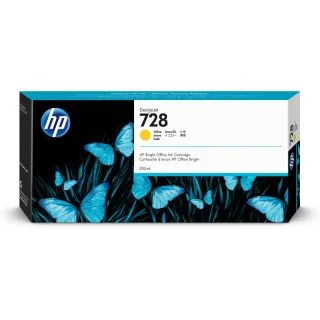Original F9K15A HP 728 DNJ Tinte yellow EHC 300ml