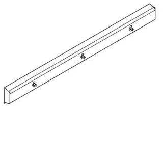 KWC Aquarotter Armatureneinheit, Edst., W.-Mont., 3 Waschplätze, 1800 mm, Wasser rechts, 2030071459 2030071459