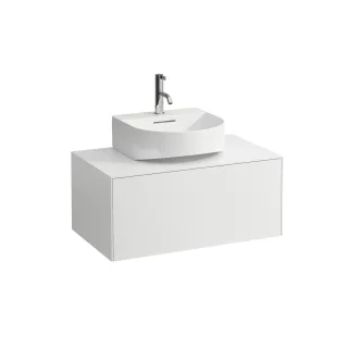 LAUFEN Waschtischunterschrank Sonar 457x777x341 Aus mi, 1Schubl H816341/2 weiss matt H4054410341701