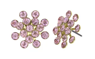 konplott - Ohrstecker - Magic Fireball pink/gold