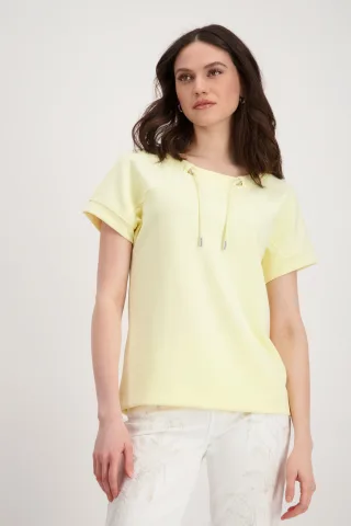 monari - Sweatshirt mit Schmuck mango sorbet - Gr. - 38