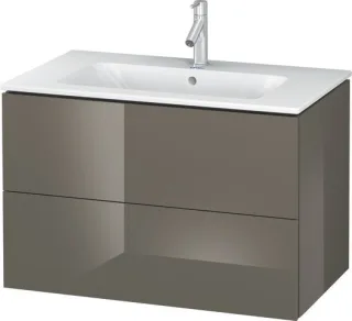 Duravit L-Cube Waschtischunterbau wandhängend Flanell Grau Hochglanz 820x481x550 mm - LC624108989 LC624108989