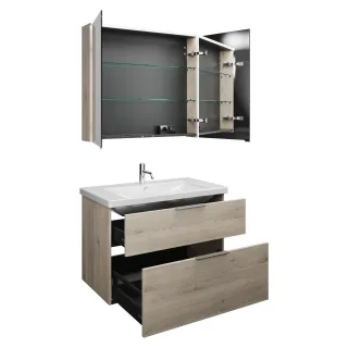 Burgbad SET Eqio Eiche Dekor Flanelle/Alpinweiss, SFAN093F2632C0001 SFAN093F2632C0001