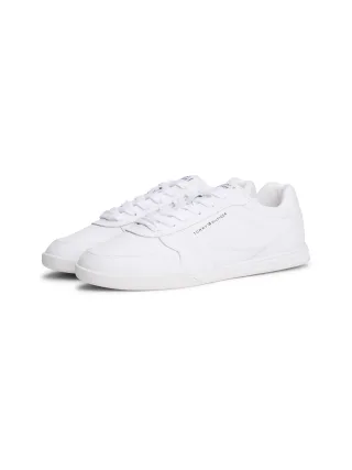 Tommy Hilfiger Sneaker "LOPRO CUP LEATHER", Freizeitschuh, Halbschuh, Schnürschuh mit effektvollen Ziernähten