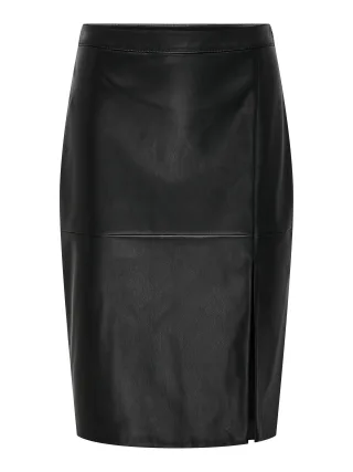 ONLY - ONLOLINE FAUX LEATHER SKIRT OTW NOOS Black - Gr. - S
