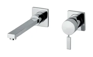 KAJA-B-Quadrat 2 LochWand-WT Einhebelmischer chrom  60180-C