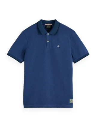 Scotch & Soda - Regular Fit Polo blau - Gr. - XXL