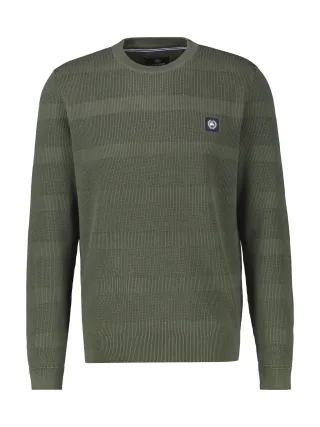 LERROS - O-NECK BUENDCHEN nordic olive - Gr. - XL