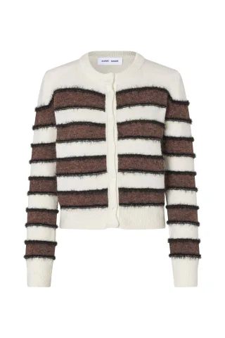 samsøe & samsøe - Strickjacke - Sacian beige/braun - Gr. - S