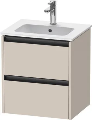 Duravit Ketho.2 Waschtischunterbau wandhängend Taupe Matt 510x420x549 mm - K25261091910000 K25261091910000