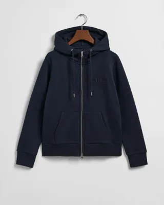 GANT - Tonal Shield Sweatjacke evening blue - Gr. - S