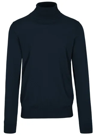 COMMANDER Finest Clothing - Rollkragen Pullover, uni dark navy - Gr. - 3XL