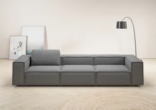 Home affaire 3,5-Sitzer "Watertown, modernes Big-Sofa XXL, 336 cm Breite, auch in Feincord" Riesiges Designersofa mit viel Platz & weichen Bezügen in Trendfarben