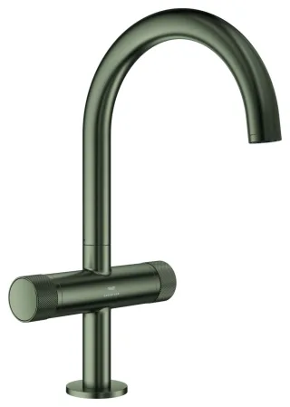 GROHE Waschtischarmatur Atrio Private C. 21138 L-Size Knopfbetäti. satin graphite, 21138MG0 21138MG0