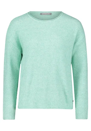 Betty & Co - Strickpullover green melange - Gr. - 42