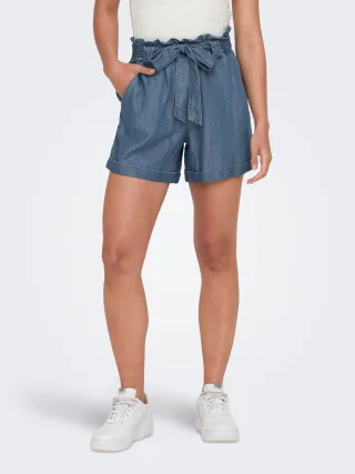 ONLY Shorts "ONLBEA SMILLA HW PB LOOSE DNM SHORTS" im Denim Look