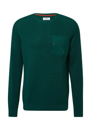 s.Oliver - Strickpullover olive - Gr. - XXL