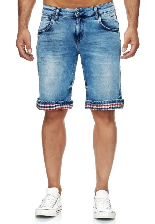 Rusty Neal Shorts "Stanley" mit coolem Karodetail