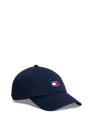 Tommy Jeans - Heritage Baseball-Cap aus Twill mit Logo blau - Gr. - OS