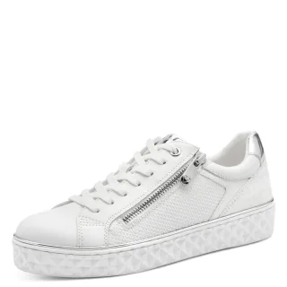 MARCO TOZZI - Da.-Schnürer white/silver - Gr. - 36