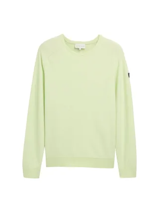 Tom Tailor - Strickpullover aus Baumwolle lime green tonal finestripe - Gr. - XXXL