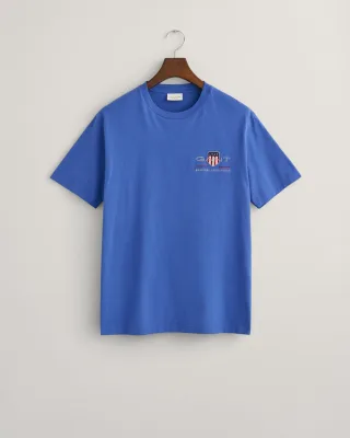 GANT - Archive Shield T-Shirt mit Stickerei rich blue - Gr. - XXL