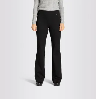 MAC - MAC JEANS - BOOT, Stretch ribbon schwarz - Gr. - 42/32