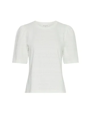 msch copenhagen - MSCHElmira Puff Tee egret - Gr. - M/L