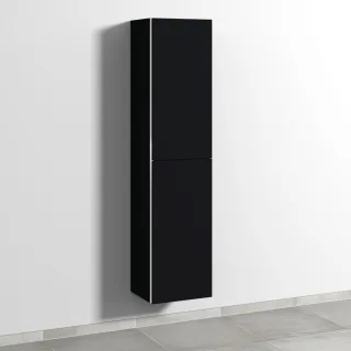 Sanipa 3way Hochschrank mit 2 Türen, Schwarz-Matt BS09508