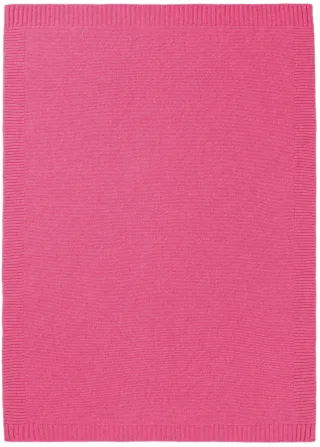 Biederlack Babydecke "Babydecke Wool Knit" 75 x 100, mit kontrastfarbigem Patentrand