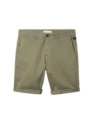 Denim Tom Tailor - Slim Chinoshorts dusty olive green - Gr. - S