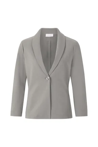 Rich & Royal - Jersey Blazer grey melangé - Gr. - S