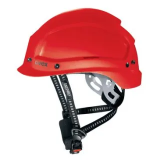 uvex pheos alpine Schutzhelm mit Lüftung - für Höhenarbeiten u- rettung - Bergsteigerhelm  rot 52 cm - 61 cm - 9773350