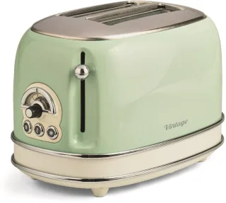 Ariete Toaster "Vintage" 2 kurze Schlitze für 2 Scheiben 810 W