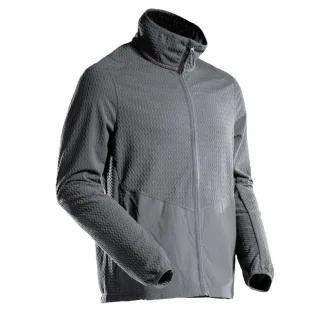 MASCOT Herren Microfleece Pullover mit Reißverschluss CUSTOMIZED Anthrazitgrau XXL - 22803-639-89-2XL