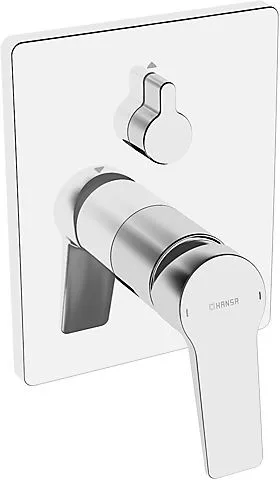Hansa Funktionseinheit mit Dekorset Wannenarmatur Hansatwist 8984, verchr., 89843083 89843083