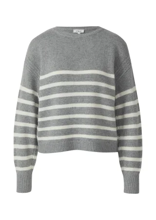 s.Oliver - Strickpullover grau - Gr. - 42