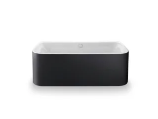 Duravit Happy D.2 Plus Badewanne Weiß / Graphit Supermatt 1800x800 mm - 700449800000000 700449800000000