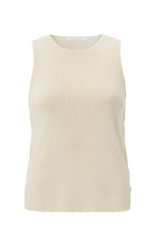 Yaya - Ärmelloses Top beige - Gr. - S
